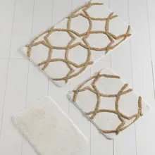 Коврик для ванной | коврик для ванной нескользящие Противоскользящие коврики Bonne Gold 3л набор 60X100 cm-50X60 Cm-40X60 см