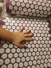 Cojín masajeador para Yoga, esterilla de acupresión para aliviar el estrés, dolor de espalda y cuerpo, estera con puntas, colchoneta de acupuntura