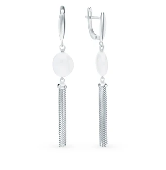 

Silver earrings with ceramic sunlight sample 925