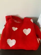 Nomikuma-suéter coreano de manga larga para mujer, Jersey de punto con corazón de amor, Tops informales, cuello redondo, b037, otoño e invierno, 2020