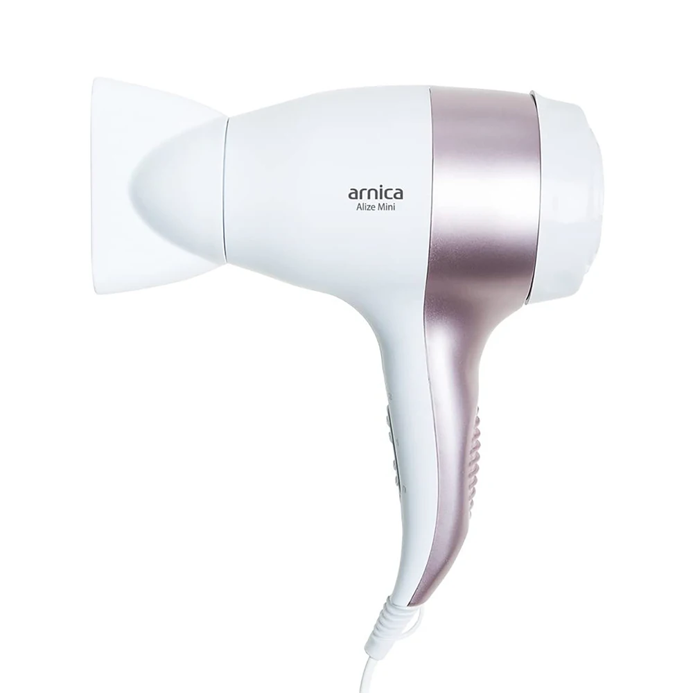 Arnica Alize Mini Hair Dryer 1250Watt,2 Different Speed Levels, Air Filter, 2 Different Heat Settings, Drying Head