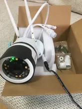 ZOSI-Cámara IP de H.265 y 1080p para exteriores, videocámara inalámbrica y resistente al agua, con foco, wifi, IA, detección de personas, visión nocturna a color y audio bidireccional