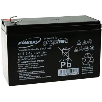 

Powery GEL battery 12V 7.2ah