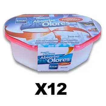 

PACK 12 units 1120-Odor Absorbing Refrigerator 300 Ml. capacity airtight anti-discharges