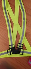 Chaleco reflectante Unisex para ciclismo, para caminar, correr, correas de seguridad de alta visibilidad ajustables