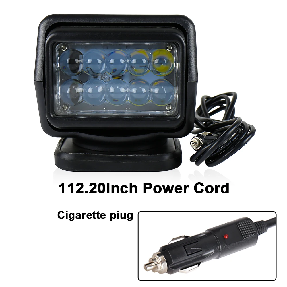 LED Searchlight 7inch 50W Remote control 360