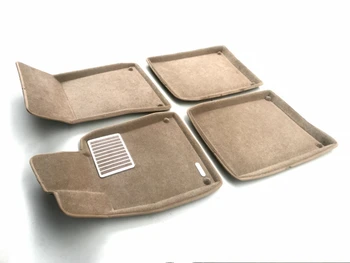 

Textile 3D mats euromat3d luxe in the salon for Mercedes-Benz Maybach W222 (2014-) with a metal sub-spot