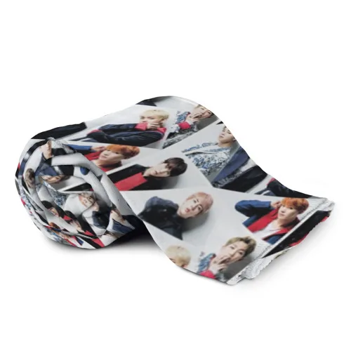 Плед 3D BTS Collage | Дом и сад