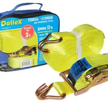 Стяжка ремень для крепления груза(12 м х 38 мм), 3,0 т(лента полиэстер+ механизм) в сумке