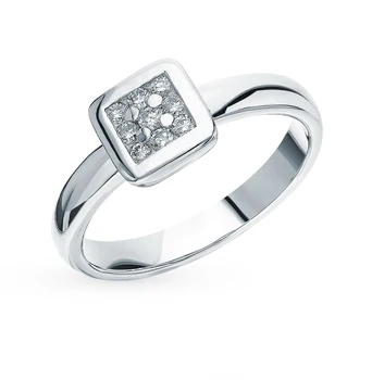 

Gold ring with diamonds sunlight sample 585