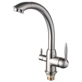 

FRAP f4399-5 satin mixer kitchen with water filter connection
