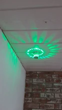 LED Wall Light-Effect Lobby Remote-Controller Spiral-Hole Home-Decoration Colorful RGB