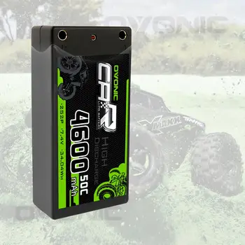 

OVONIC 7.4V 4600mAh 2S2P 50C Hardcase Shorty Lipo Battery 29# With Deans For 1 /10 Buggy & Truggy RC helicopter Drone FPV