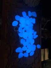 Guijarros de jardín que brillan en la oscuridad piedras brillantes para pasarela, camino de jardín, Patio, Patio, decoración de jardines, piedras luminosas, 25/50 Uds.