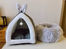 Cat-Mat Sofa Kennel Sleeping-Bag Dog-Cushion Pet-House Kitty Comfortable Round Plush