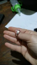 Kinitial Simple Leaf Feather Rings Leaf Bird Feather Open Adjust Ring Christmas Minimalist