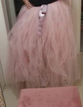 Skirt Tulle Pleated Woman Tutu Handmade Wedding Lolita Sexy Fashion Saia Female 100cm-Length