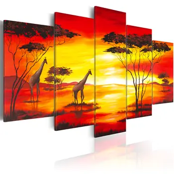 

Table-Giraffes at sunset-100x50