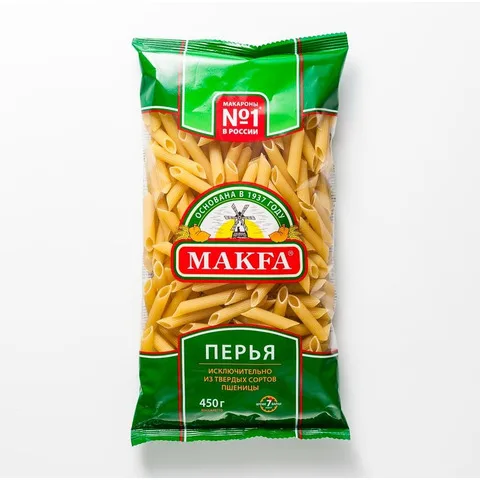 Макаронные изделия MAKFA перья любительские, 450 г|Pasta| - AliExpress