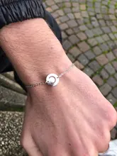 Pulsera de acero inoxidable con inicial de A-Z, abalorio de nombre, 26 letras del alfabeto, brazalete de joyería delicada, 100%, 316L, venta al por mayor