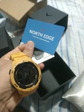 NORTH EDGE-reloj Digital deportivo para hombre, cronógrafo con doble horario y alarma, resistente al agua hasta 50M, estilo militar