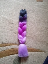 Extensión de cabello trenzado Jumbo para mujeres negras, accesorios para pelo sintético preestirado para caja Twist, de 24 pulgadas Ombre, 105 colores