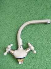 Tap Kitchen-Sink-Faucet Frap Hot-Water-Mixer Double-Handle NEW Cold 360-Rotation Painting