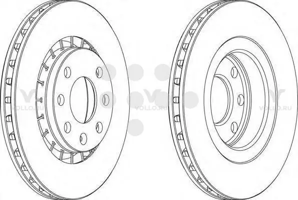 Диск тормозной передний OPEL Astra /Ascona C /Kadett 2,0i 87>