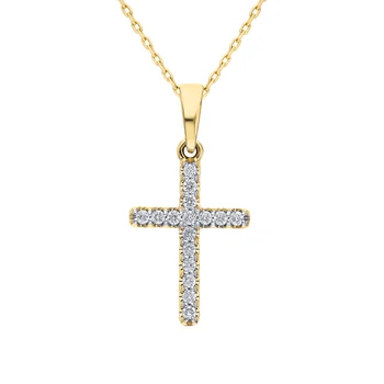 

Gold pendant with diamonds sunlight sample 585