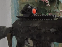 1x40 punto rojo alcance táctico Rifle verde rojo punto colimador punto con 11mm/20mm montaje carril Airsoft aire de caza