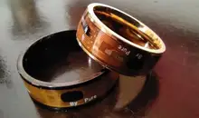 Anillo Digital de acero inoxidable para hombre, anillo inteligente con NFC, para teléfonos Android, con pareja funcional