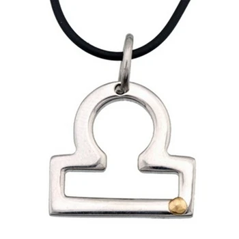 

Steel pendant & 18k gold horoscope Zodiac Pound [5000]