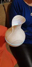 Aroma Diffuser Air-Humidifier 130ml Wood-Grain Ultrasonic White Led-Light Usb-Charge
