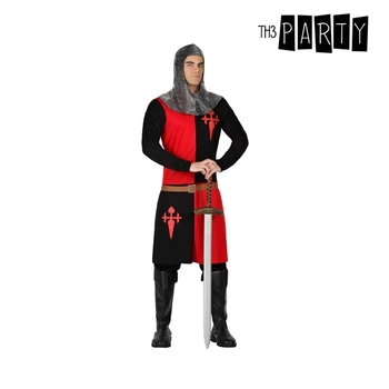 

Costume for Adults Knight of the crusades Black Red (2 Pcs)