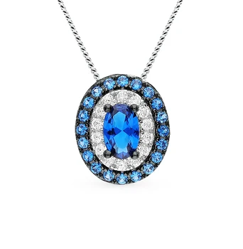 

Silver Pendant with spinel and cubic zirconia sunlight sample 925