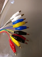 Wire-Line-Cable Jumper Alligator-Clips Lead Connection Crocodile Clip-Test DIY Male Double-End