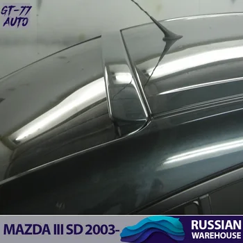 

Spoiler on rear window case for Mazda 3 SD 2003-2008 lip canopy exterior material ABS plastic sport styling tuning pad