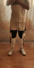 Prowow-ropa de calle para hombre, pantalones Cargo de harén con múltiples bolsillos, Hip-Hop, informales, para correr, a la moda