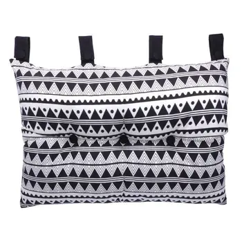 

Cushion headboard 100% cotton print DJERBA 50x70cm-Black
