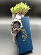 LIGE-Reloj de pulsera de acero para mujer, nuevo accesorio de moda, creativo, resistente al agua, 2021