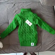 Shirts Sweater Pullover Turtleneck Knitted Girl Thick Winter Boy Solid Kid PHILOLOGY