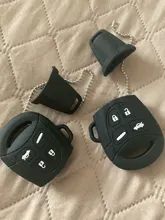 OkeyTech-Funda de goma de silicona para llave de coche, Protector de reemplazo de llavero bolsa de llavero Smart Remote 4 botones para SAAB 9-3 9-5 93 95