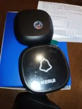 Entrega local KERUI-timbre inalámbrico M525, resistente al agua, con botón táctil, para seguridad en casa, timbre de puerta inteligente, alarma, luz LED, 32 canciones