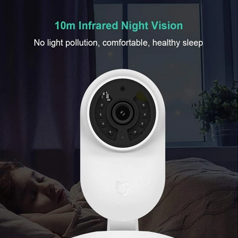  Xiaomi mijia smart ip Camera 1080p P wifi 2MP P2P TWO Ways audio home security camera 130 Wide Angl