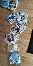 10/50/100 unids/set Anime el ataque de los Titanes de la etiqueta engomada para Skateboard de álbum portátil Snowboard equipaje