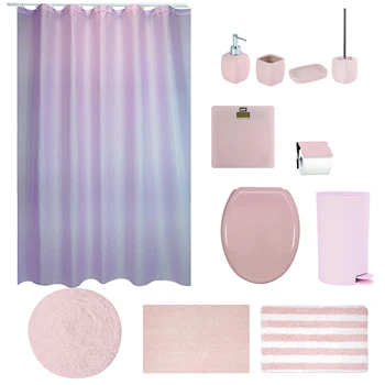 

Batch so bathroom accessories MSV in pink collection Pinky