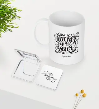 

Personalized Teacher Of The Year White Mug Mirror Seti-1