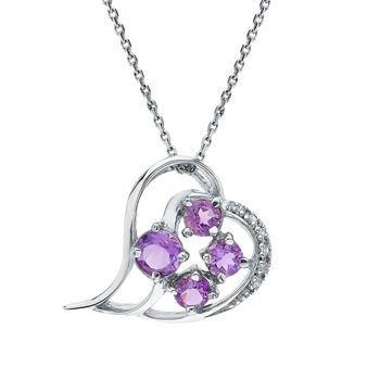 

Silver Pendant with cubic zirconia and Topaz imitation sunlight sample 925