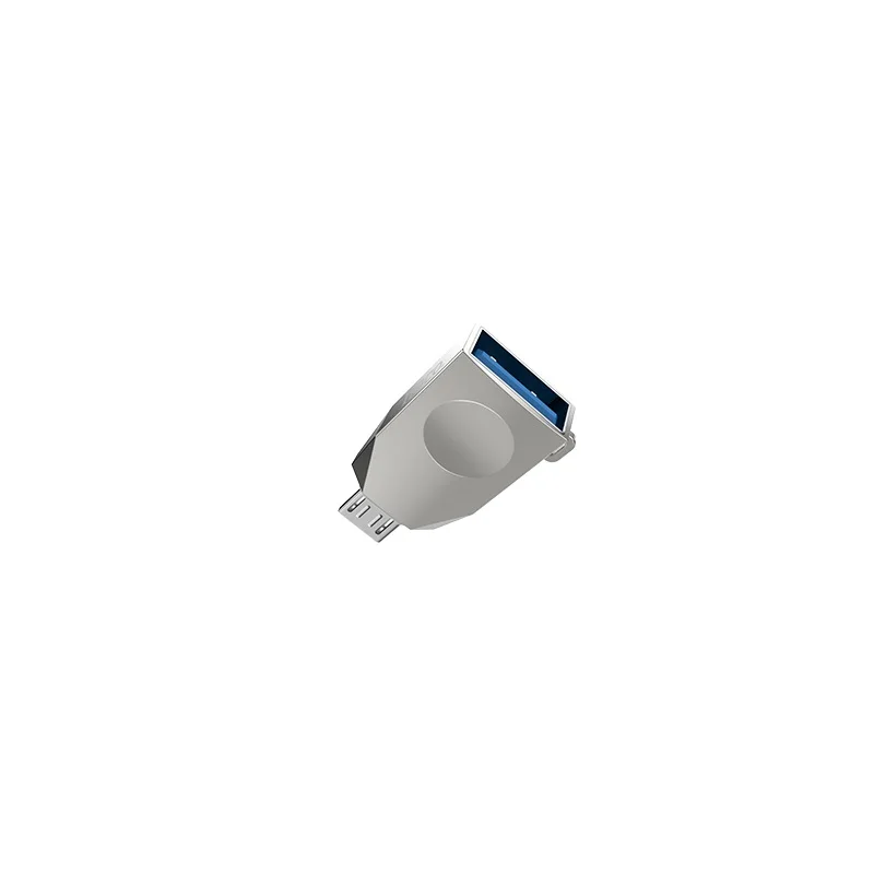 Адаптер USB-microUSB Hoco UA10(Серый