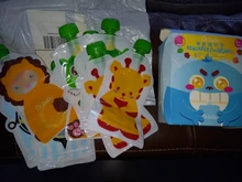 8 Uds 148ml de comida de bebé bolsa de almacenamiento portátil BPA-libre reutilizable sellado alimentos complementarios bolsa casera puré de pulpa bolsa de almacenamiento